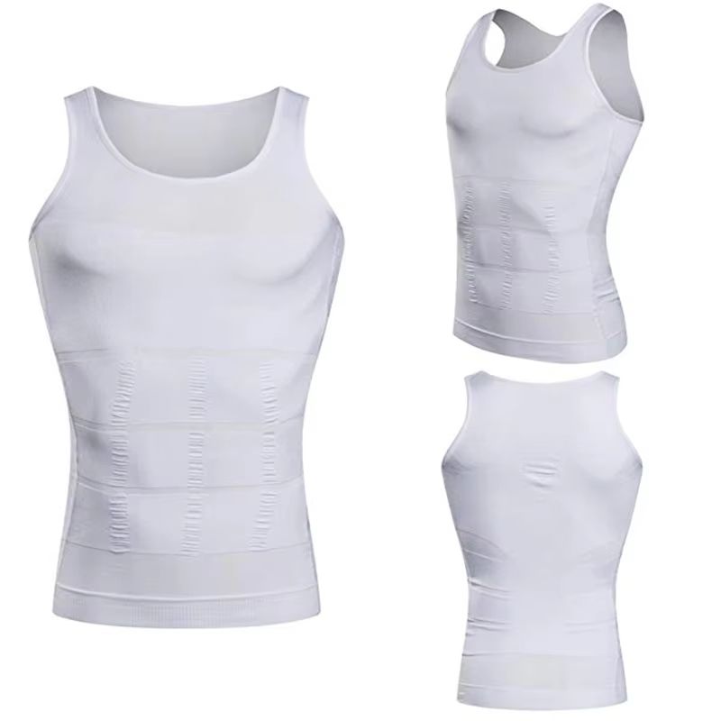 Mens Slimming Compression Shirt Body Shaper Undershirt Tank Top 4