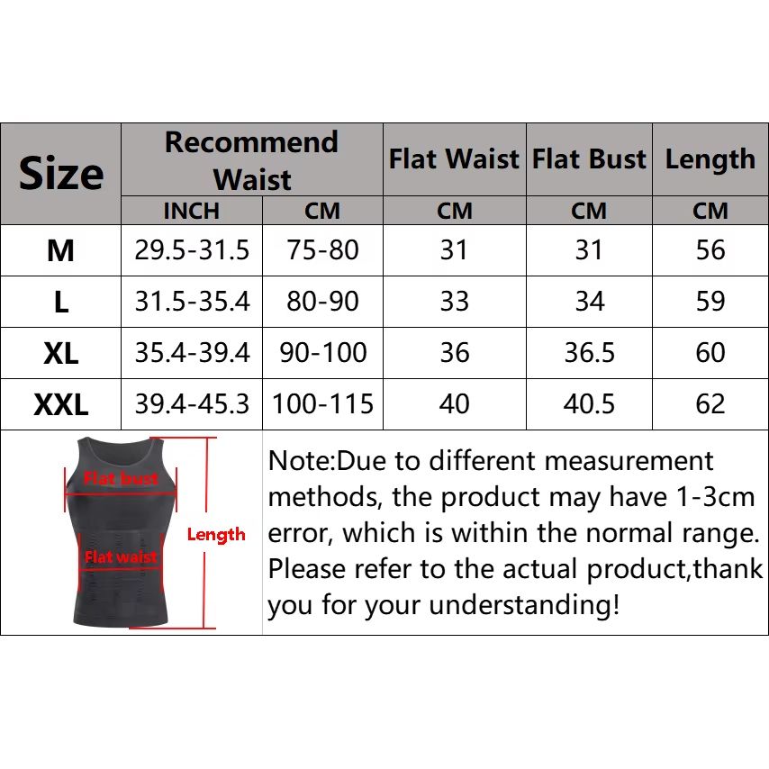 Mens Slimming Compression Shirt Body Shaper Undershirt Tank Top 5