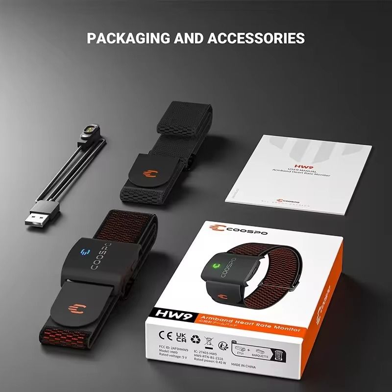 Armband Heart Rate Monitor With HR Zones Calories Sensor BLE50 ANT For Fitness And Cycling 5