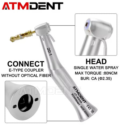Dental Implant Contra Angle 201 Slow Speed Handpiece For E Type Micromotor 2
