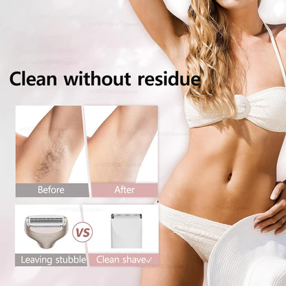 Rechargeable Electric Shaver for Women Portable Female Razor Bikini Trimmer Facial Epilator for Legs Underarms