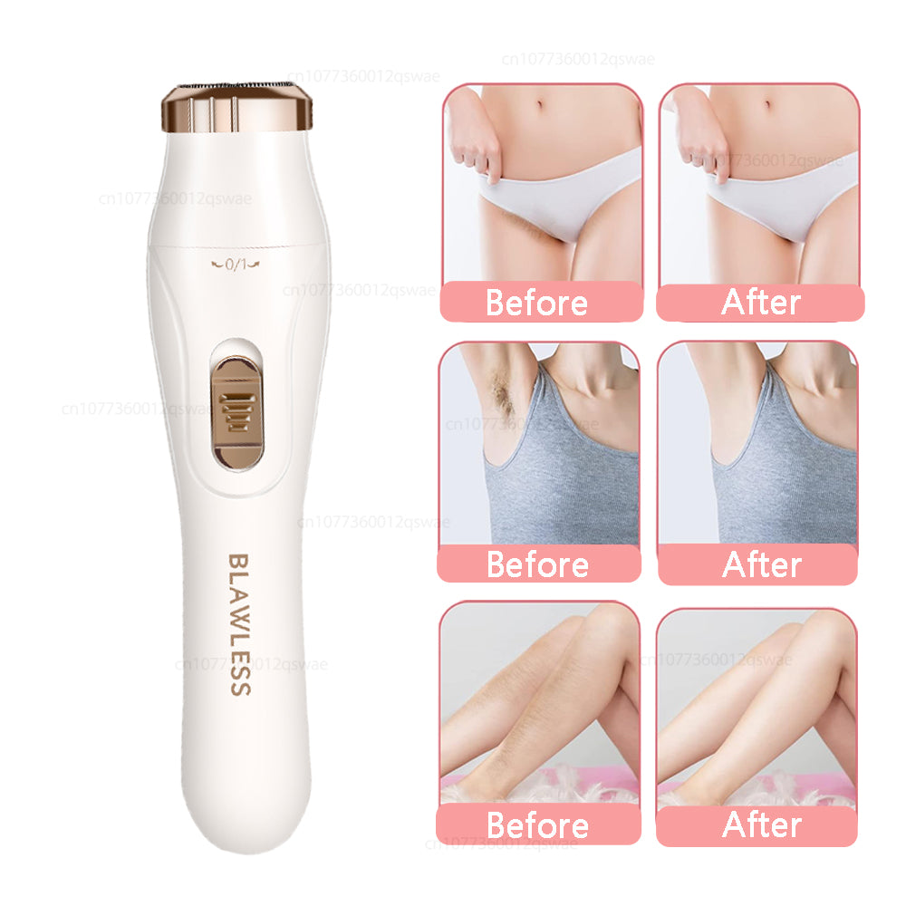Rechargeable Electric Shaver for Women Portable Female Razor Bikini Trimmer Facial Epilator for Legs Underarms