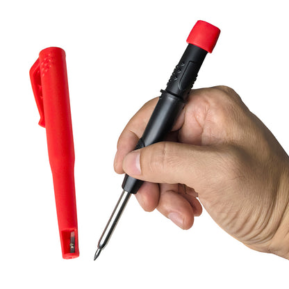 Precision Solid Woodworking Mechanical Pencil Lead Long Headed Carpenter Marking Pencil 3