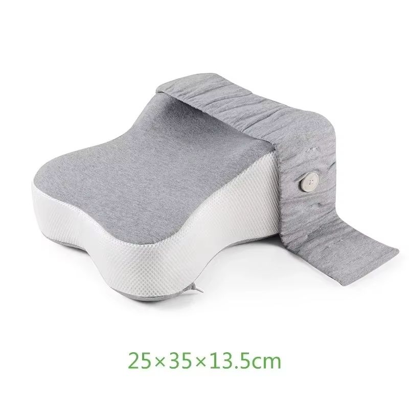 Orthopedic Memory Foam Leg Pillow With Adjustable Strap For Side Sleepers 6