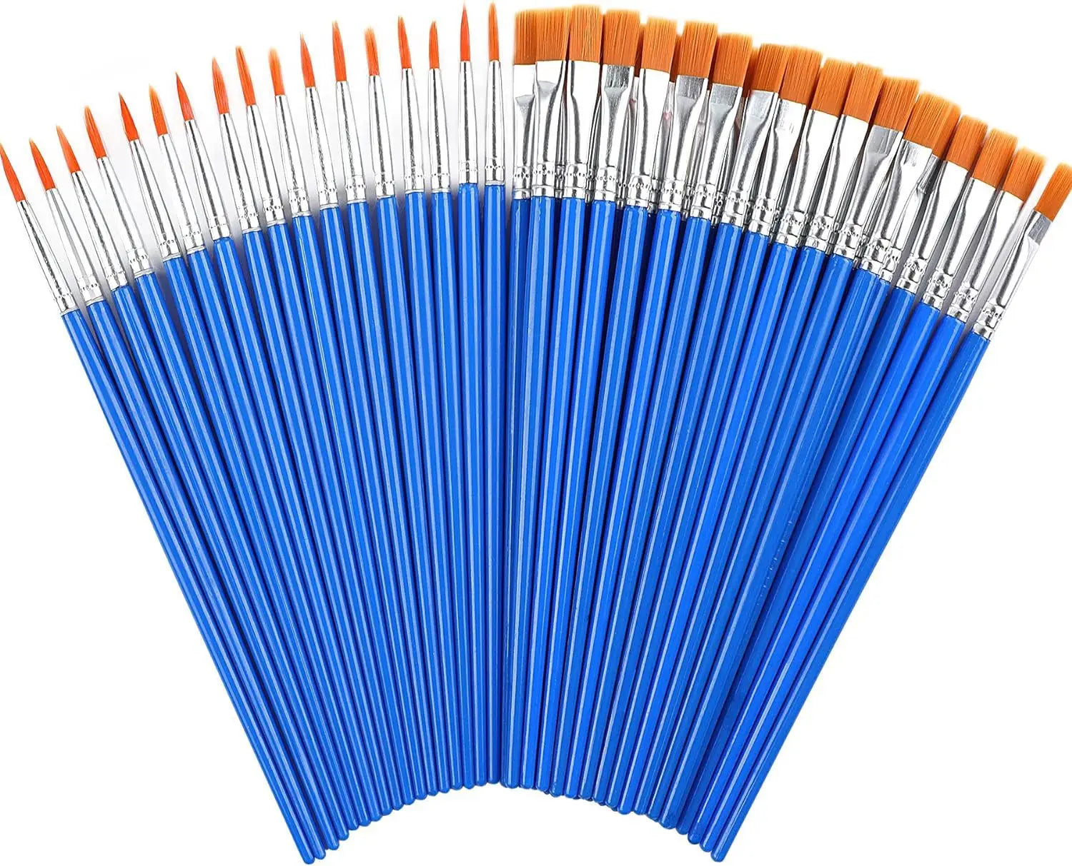 Paint Brushes Set For Kids Acrylic With Flat Round  Pointed Paint Brushes Craft Watercolor Oil Pain 2
