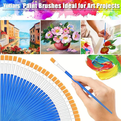 Paint Brushes Set For Kids Acrylic With Flat Round  Pointed Paint Brushes Craft Watercolor Oil Pain 5