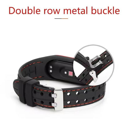Silicone Replacement Strap For Mi Band 3 4 5 6 7 Smartwatch 3