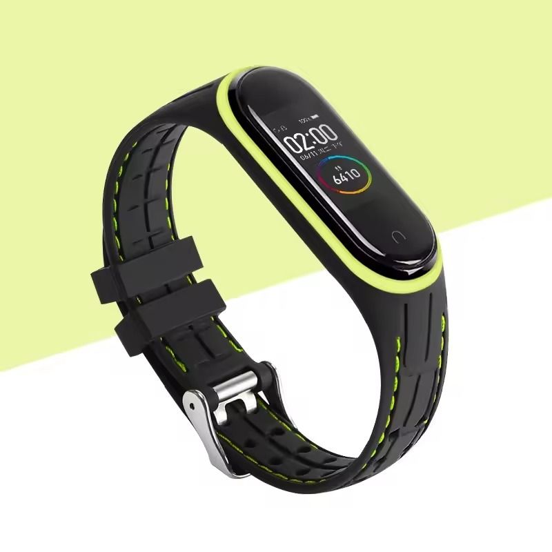 Silicone Replacement Strap For Mi Band 3 4 5 6 7 Smartwatch 12