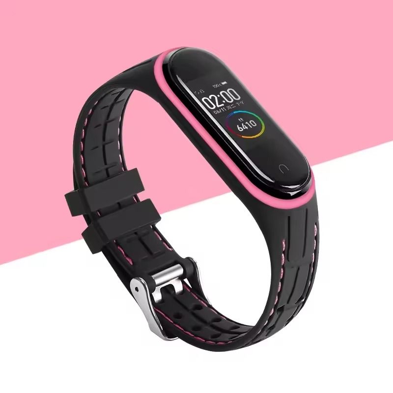 Silicone Replacement Strap For Mi Band 3 4 5 6 7 Smartwatch 13