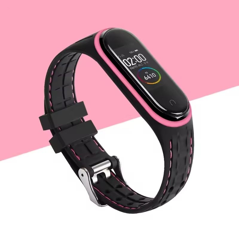 Silicone Replacement Strap For Mi Band 3 4 5 6 7 Smartwatch 18