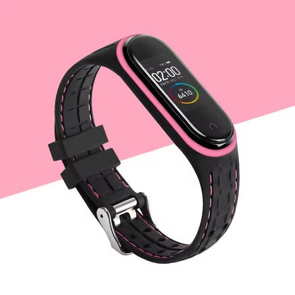 Silicone Replacement Strap For Mi Band 3 4 5 6 7 Smartwatch 18