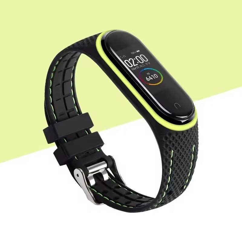 Silicone Replacement Strap For Mi Band 3 4 5 6 7 Smartwatch 22