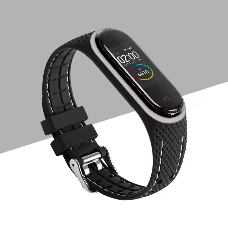Silicone Replacement Strap For Mi Band 3 4 5 6 7 Smartwatch 25