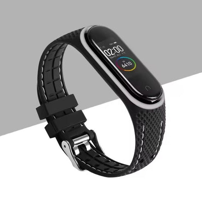 Silicone Replacement Strap For Mi Band 3 4 5 6 7 Smartwatch 25