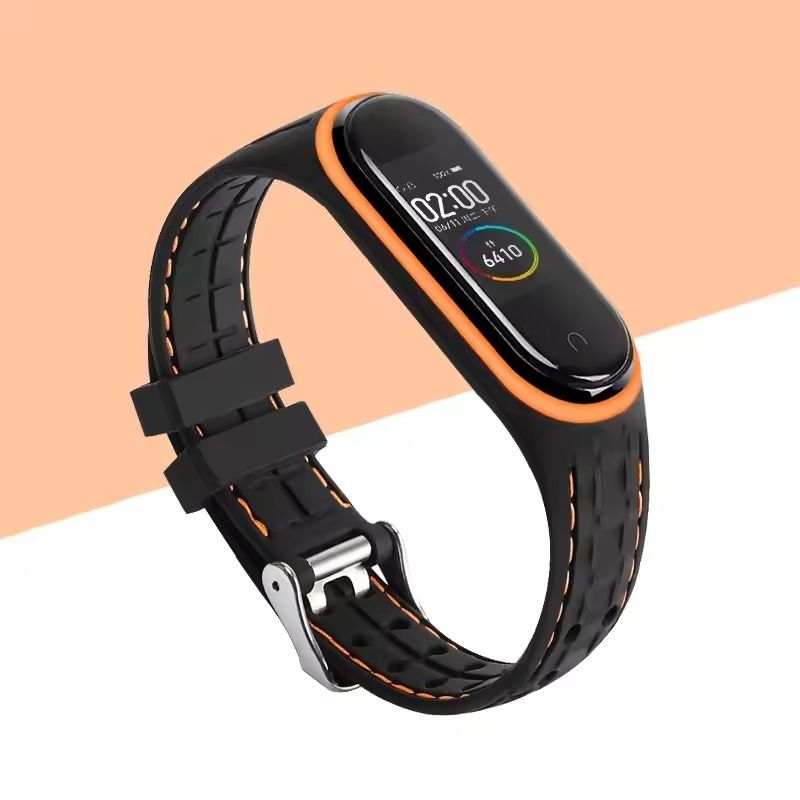 Silicone Replacement Strap For Mi Band 3 4 5 6 7 Smartwatch 26
