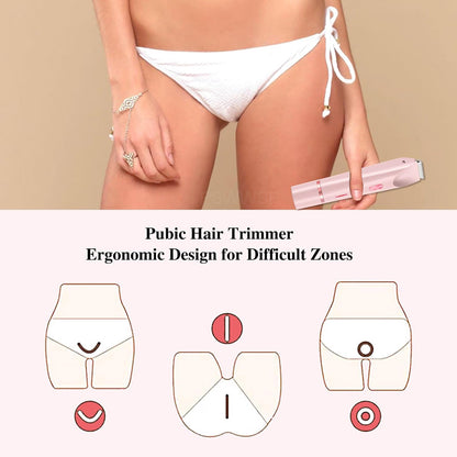 Electric Razors for Women Facial Bikini Trimmer Ladies Shaver for Mustache, Legs, Body & Underarms, Portable Painless