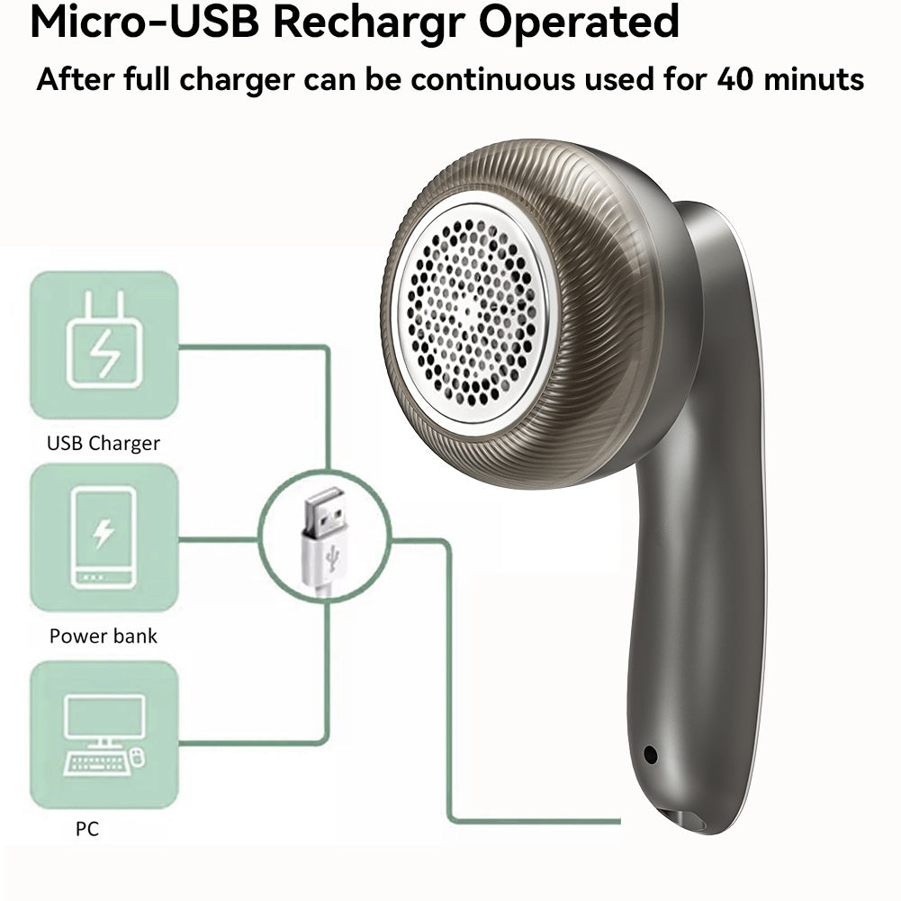 Rechargeable Electric Fabric Shaver with Digital Display, Portable Lint Remover for Clothing, Fluff, Fuzz & Hair Balls