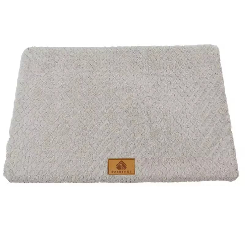 Orthopedic 3D Foam Dog Bed With Removable Faux Fur Cover And Waterproof AntiSlip Base 8
