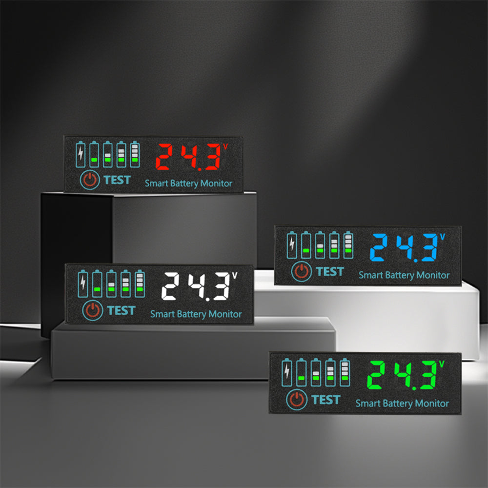 LED Indicator Acid Battery & Lithium Battery Voltage Charge Indicator, Universal Battery Charge Indicator Panel