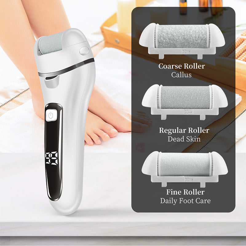 Electric Foot File Callus Remover, Sandpaper Grinding Pedicure Tool for Heels, Dead Skin & Hard skin Removal, Foot Care