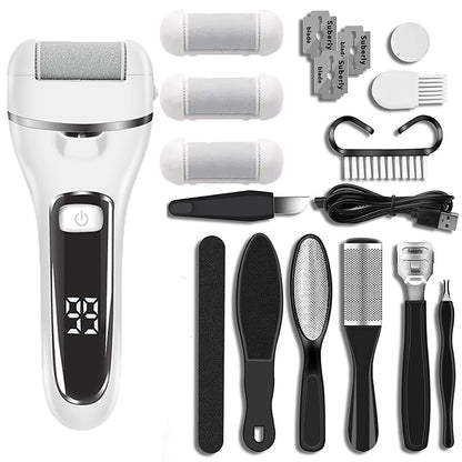 Electric Foot File Callus Remover, Sandpaper Grinding Pedicure Tool for Heels, Dead Skin & Hard skin Removal, Foot Care