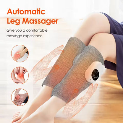 Electric Leg and Calf Massager with Heat and Air Compression for Muscle Relief and Circulation