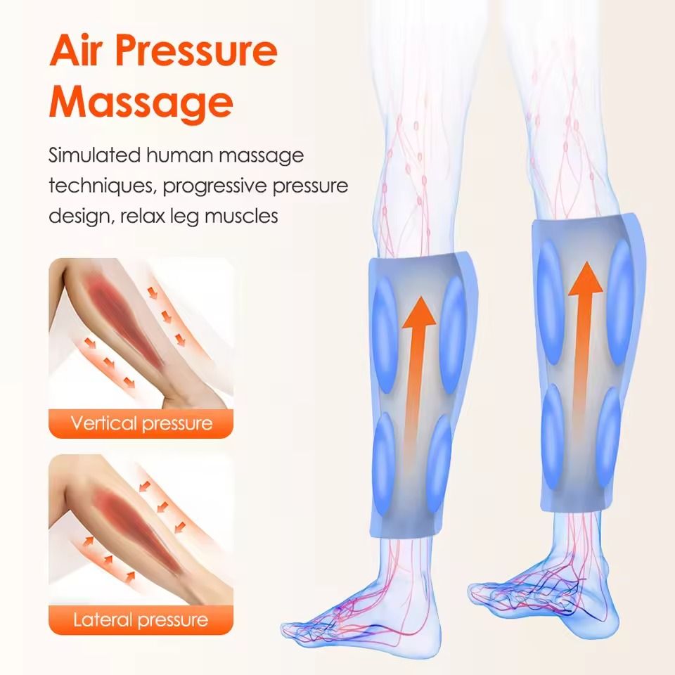 Electric Leg And Calf Massager With Heat And Air Compression For Muscle Relief And Circulation 2