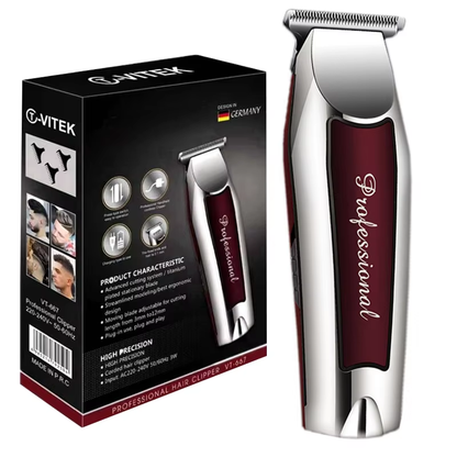 Professional Cordless Hair Clipper for Men, Rechargeable Beard Trimmer, Grooming Hair Cutting Machine with Sharp Edge