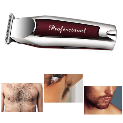 Professional Cordless Hair Clipper for Men, Rechargeable Beard Trimmer, Grooming Hair Cutting Machine with Sharp Edge