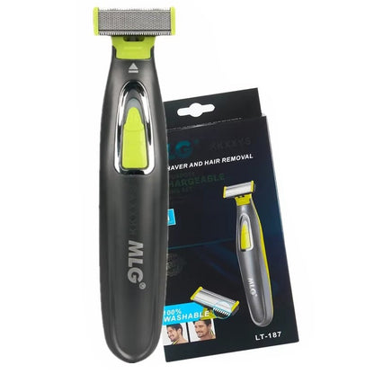 Cordless Electric Shaver for Men Beard Trimmer & Razor, USB Rechargeable Hair Clipper for Face Body Grooming