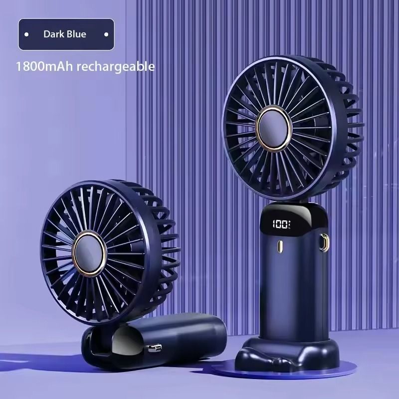 Portable Foldable Mini Fan With USB Rechargeable Battery And Phone Stand 9