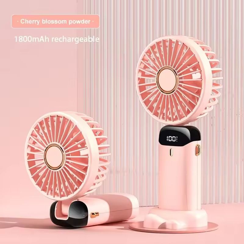 Portable Foldable Mini Fan With USB Rechargeable Battery And Phone Stand 10