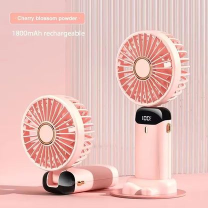 Portable Foldable Mini Fan With USB Rechargeable Battery And Phone Stand 10