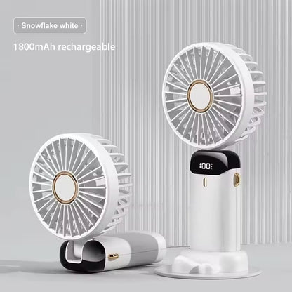 Portable Foldable Mini Fan With USB Rechargeable Battery And Phone Stand 7
