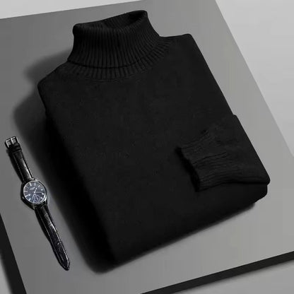 Mens Slim Fit Knitted Turtleneck Sweater With Long Sleeves And AntiPilling Fabric 6