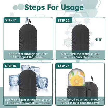 Silicone Ice Face Roller For Puffiness Reduction And Pore Tightening 5