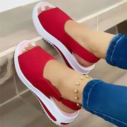 Womens Summer Peep Toe Lightweight Sandals With Breathable NonSlip Sole 3