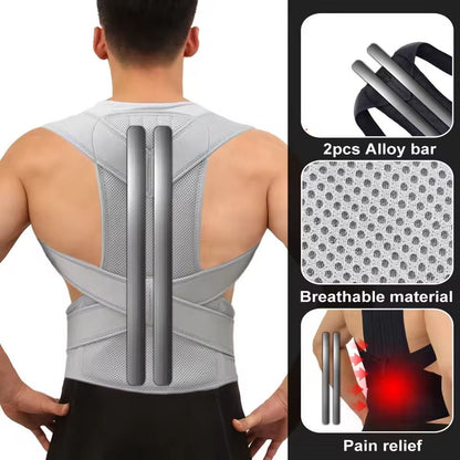 Adjustable Upper Back Posture Corrector Brace For Shoulder And Clavicle Support 3