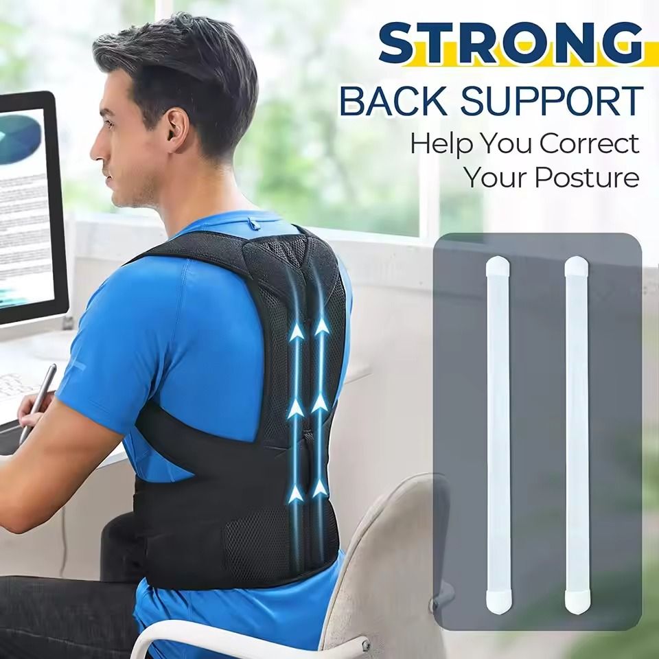 Adjustable Upper Back Posture Corrector Brace For Shoulder And Clavicle Support 4