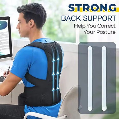Adjustable Upper Back Posture Corrector Brace For Shoulder And Clavicle Support 4