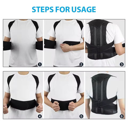 Adjustable Upper Back Posture Corrector Brace For Shoulder And Clavicle Support 5