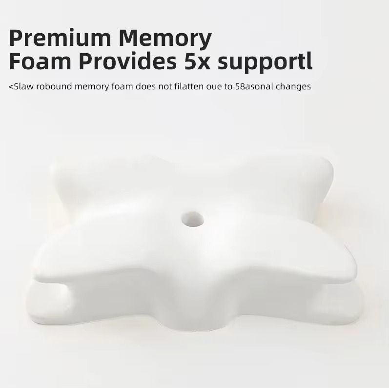 Butterfly Memory Foam Orthopedic Pillow With Neck Support And Slow Rebound Foam 3