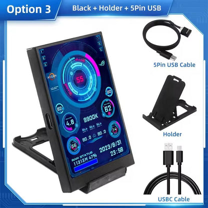 35 Inch USB TypeC Secondary Display For CPU GPU RAM Monitoring 8