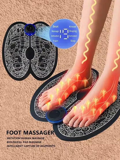 Multifunctional Heated Foot Therapy Massager with Pulse Stimulation
