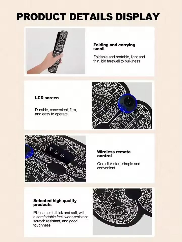 Multifunctional Heated Foot Therapy Massager With Pulse Stimulation 3