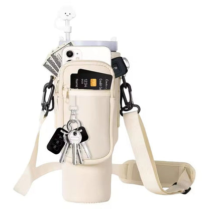 40oz Neoprene Water Bottle Carrier With Adjustable Shoulder Strap 7
