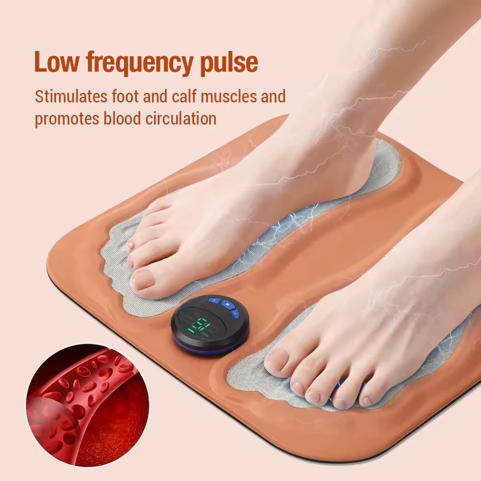 Rechargeable Smart 3D Foot Massage Pad for Circulation and Relaxation