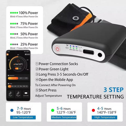 Rechargeable 5000mAh Power Bank For Heated Gloves Vests And Winter Gear 2