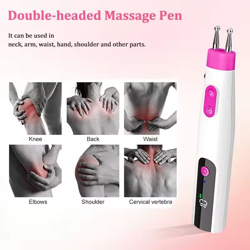 Multifunctional DoubleHead Electric Massage Pen With 5 Modes And 10 Speeds 5