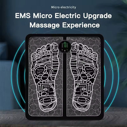 Smart EMS Foot Massager Pad with USB Rechargeable Pulse Therapy